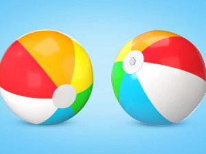 Beach Ball 3D Model