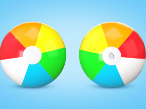 Beach Ball 3D मॉडल