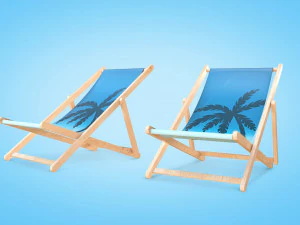 Sedia a sdraio Modello 3D