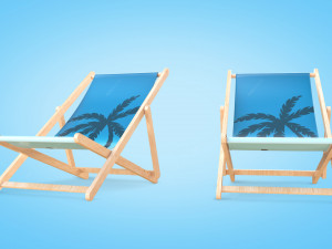 Beach Chair 3D मॉडल