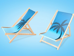 Beach Chair 3D मॉडल