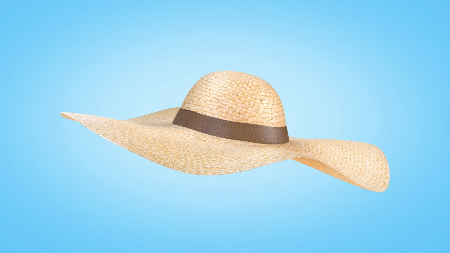 Straw Sun Hat 3D Model .c4d .max .obj .3ds .fbx .stl .blend 