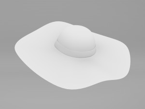 Straw Sun Hat 3D Model