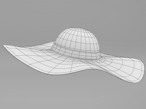Straw Sun Hat 3D Model