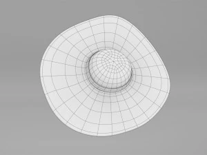 Straw Sun Hat 3D Model