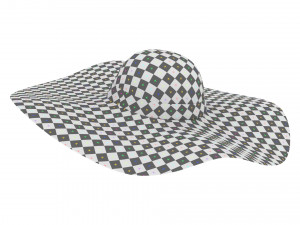 Straw Sun Hat 3D Model
