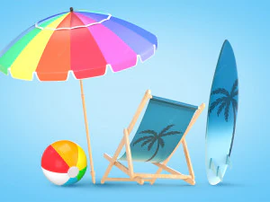 Beach Pack 3D Model