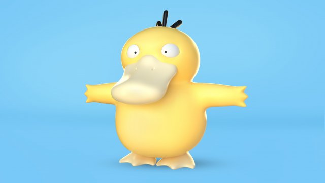 Pokemon Psyduck Modelo 3D .c4d .max .obj .3ds .fbx .stl .blend 