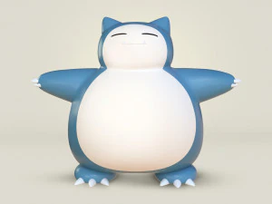 Pokemon Snorlax 3D Model