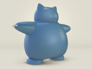 Pokemon Snorlax 3D Model