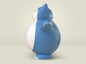 Pokemon Snorlax 3D Model