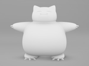 Pokemon Snorlax Modelo 3D