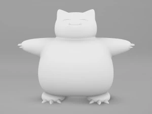 Pokemon Snorlax 3D Model