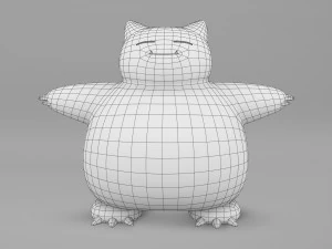 Pokemon Snorlax 3D Model