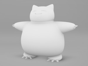 Pokemon Snorlax Modelo 3D