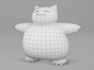 Pokemon Snorlax 3D Model