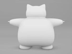 Pokemon Snorlax 3D Model