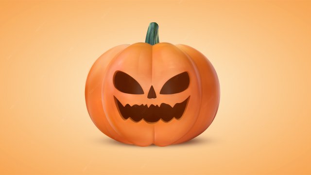 Scary Pumpkin Model 3D .c4d .max .obj .3ds .fbx .stl .blend 