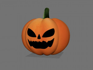 Scary Pumpkin Model 3D