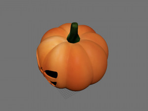 Scary Pumpkin Model 3D