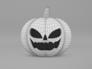 Scary Pumpkin Model 3D