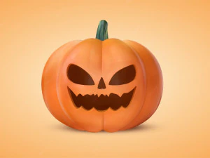 Zucca Con Cappello Da Strega Modello 3D