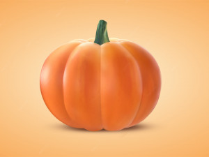Pumpkin With Witch Hat 3D-Modell
