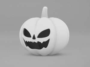 Pumpkin With Witch Hat 3D-Modell