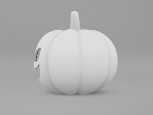 Pumpkin With Witch Hat 3D-Modell