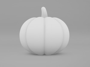 Pumpkin With Witch Hat 3D-Modell