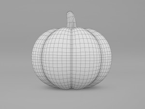 Pumpkin With Witch Hat 3D-Modell
