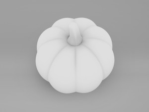 Pumpkin With Witch Hat 3D-Modell