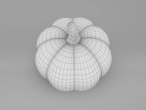 Zucca Con Cappello Da Strega Modello 3D