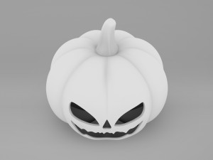 Pumpkin With Witch Hat 3D-Modell