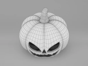 Zucca Con Cappello Da Strega Modello 3D