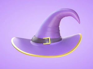 Zucca Con Cappello Da Strega Modello 3D