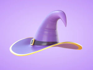 Zucca Con Cappello Da Strega Modello 3D