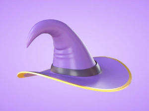 Zucca Con Cappello Da Strega Modello 3D