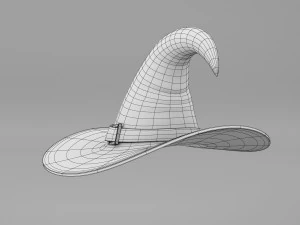 Zucca Con Cappello Da Strega Modello 3D