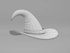 Zucca Con Cappello Da Strega Modello 3D