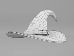 Zucca Con Cappello Da Strega Modello 3D