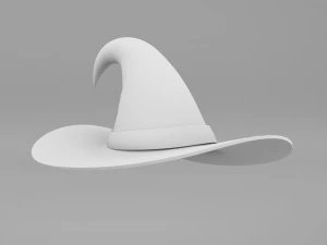 Zucca Con Cappello Da Strega Modello 3D