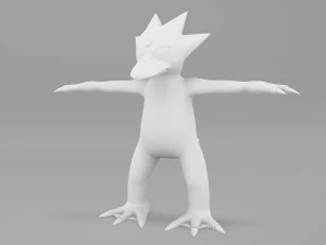 Pokemon Psyduck EVOLUTIONS 3D Model