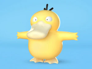 Pokemon Psyduck EVOLUTIONS 3D Model