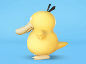 Pokemon Psyduck EVOLUTIONS 3D Model