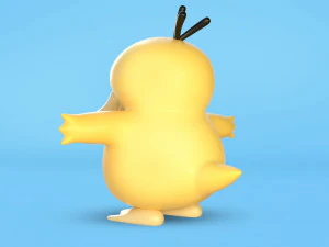 Pokemon Psyduck EVOLUTIONS 3D Model