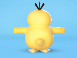 Pokemon Psyduck EVOLUTIONS 3D Model