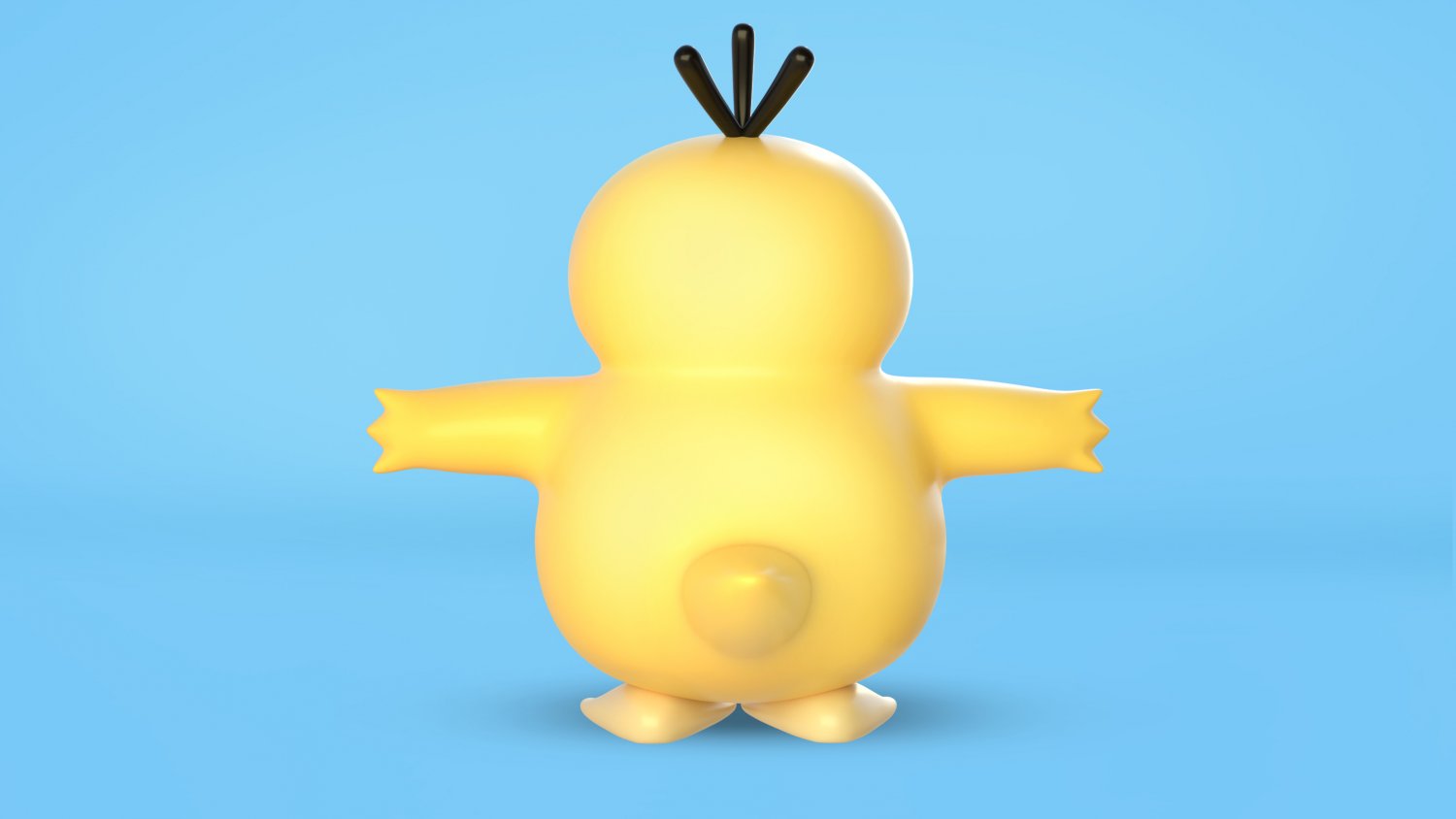 Psyduck pokémon 3d model - Finished Projects - Blender Artists Community