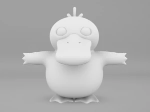 Pokemon Psyduck EVOLUTIONS 3D Model