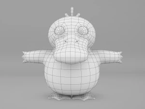 Pokemon Psyduck EVOLUTIONS 3D Model